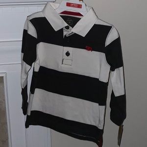 NWT Carter’s Rugby long sleeved collared shirt